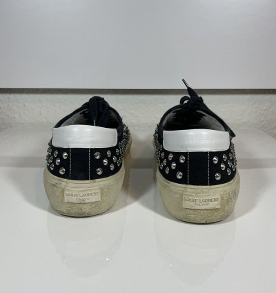 Saint Laurent Ysl Studded Low Trainers Sneakers Vu 377373