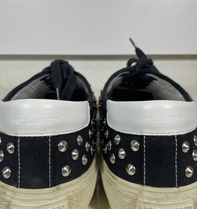 Saint Laurent Ysl Studded Low Trainers Sneakers Vu 377373