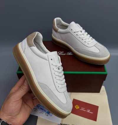 Loro Piana Tennis Walk Sneaker white