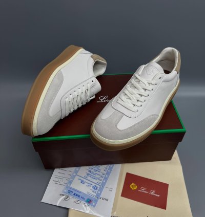 Loro Piana Tennis Walk Sneaker white
