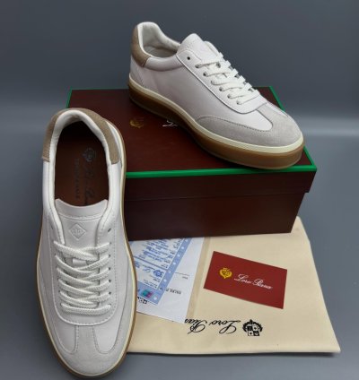 Loro Piana Tennis Walk Sneaker white