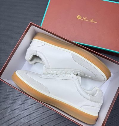 Loro Piana Tennis Walk Sneaker white