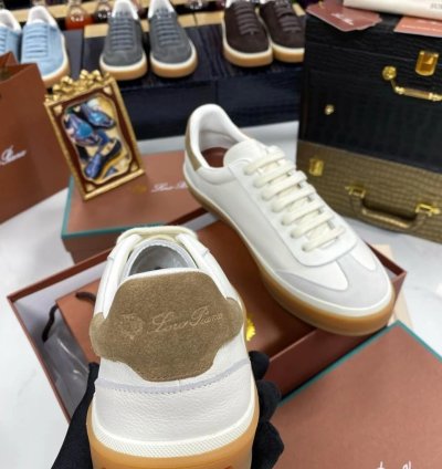 Loro Piana Tennis Walk Sneaker white