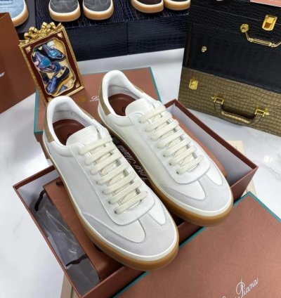 Loro Piana Tennis Walk Sneaker white