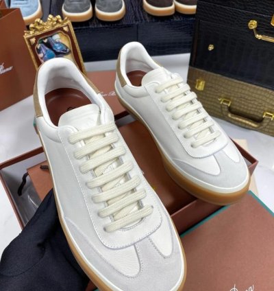 Loro Piana Tennis Walk Sneaker white