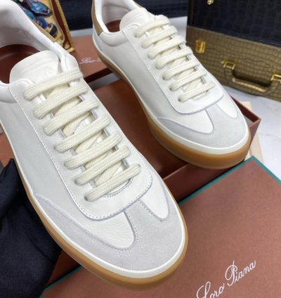 Loro Piana Tennis Walk Sneaker white