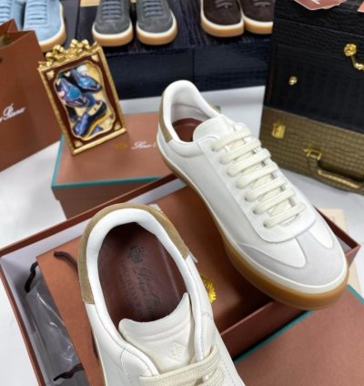 Loro Piana Tennis Walk Sneaker white