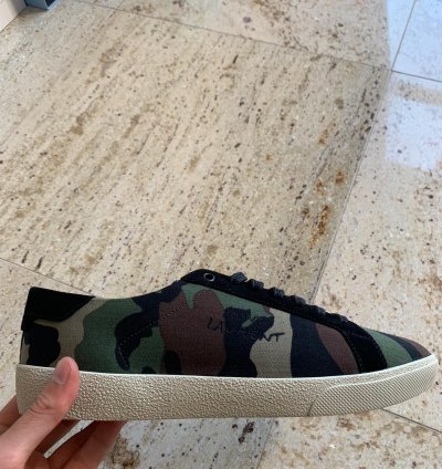 Signature Low Top Sneakers In Camo