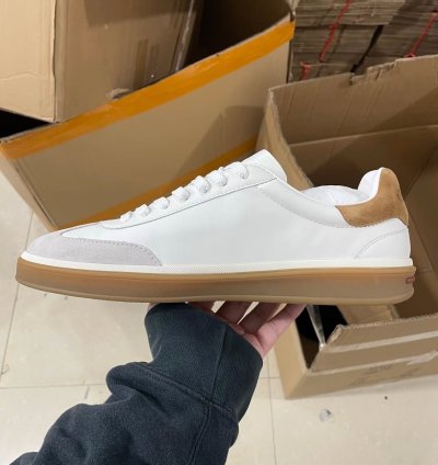 Loro Piana Tennis Walk Sneaker white