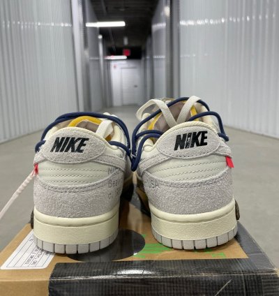 Size 8 5 - Nike Dunk Low Off-white Lot 18 Suede New Ds
