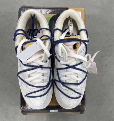 Size 8 5 - Nike Dunk Low Off-white Lot 18 Suede New Ds