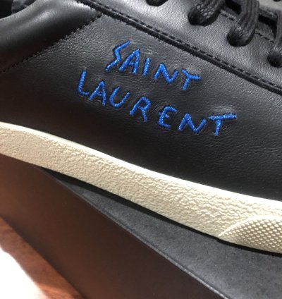 Sl 06 Black Leather Low Top Sneakers