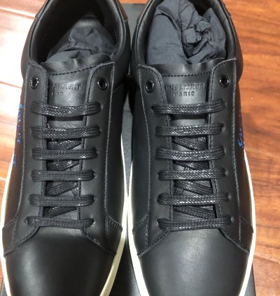 Sl 06 Black Leather Low Top Sneakers