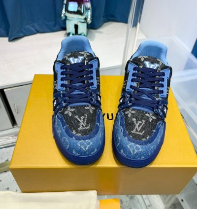 Iv Trainer Sneaker blue Black Denim Monogram