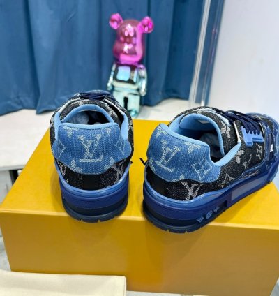 Iv Trainer Sneaker blue Black Denim Monogram