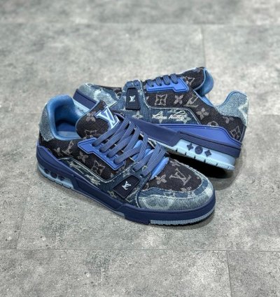 Iv Trainer Sneaker blue Black Denim Monogram