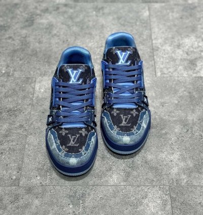 Iv Trainer Sneaker blue Black Denim Monogram