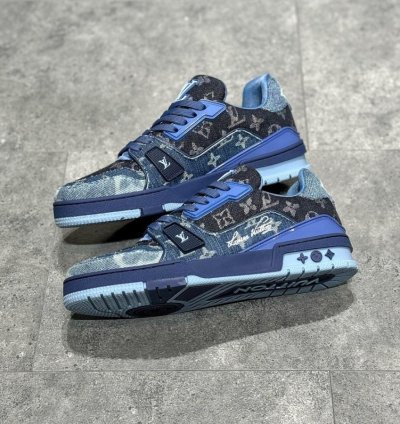 Iv Trainer Sneaker blue Black Denim Monogram