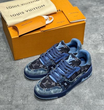 Iv Trainer Sneaker blue Black Denim Monogram