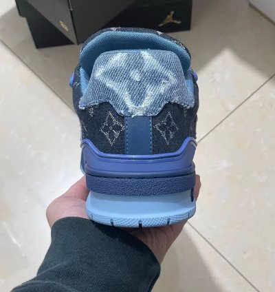 Iv Trainer Sneaker blue Black Denim Monogram
