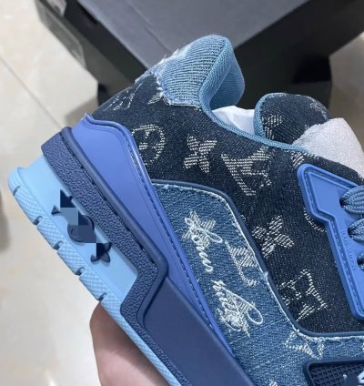 Iv Trainer Sneaker blue Black Denim Monogram