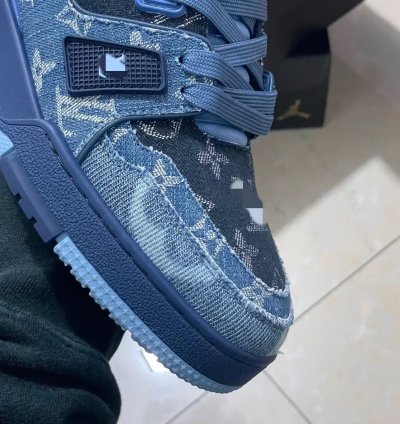 Iv Trainer Sneaker blue Black Denim Monogram