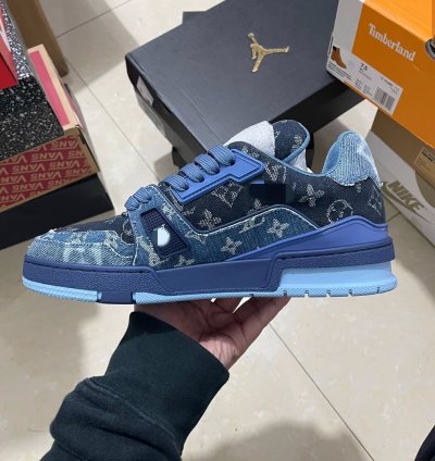 Iv Trainer Sneaker blue Black Denim Monogram