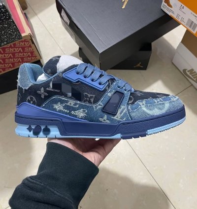 Iv Trainer Sneaker blue Black Denim Monogram