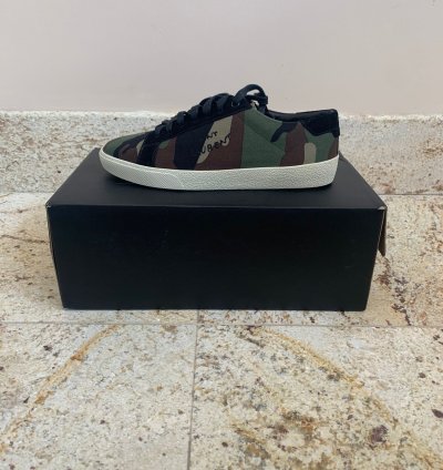 Sl06 Low Top Signature Logo Sneakers In Camo