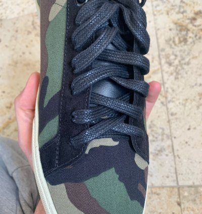 Sl06 Low Top Signature Logo Sneakers In Camo