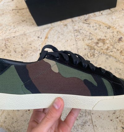 Sl06 Low Top Signature Logo Sneakers In Camo