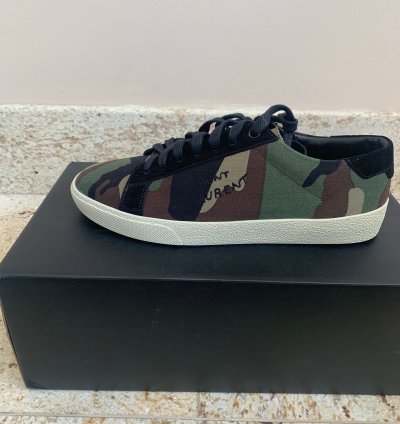 Sl06 Low Top Signature Logo Sneakers In Camo