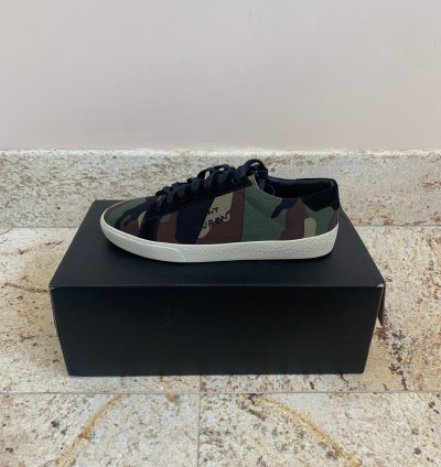 Sl06 Low Top Signature Logo Sneakers In Camo