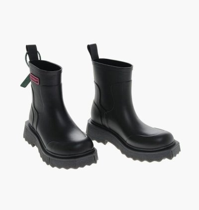 Sponge Low Boots With Embossed Logo 4cm