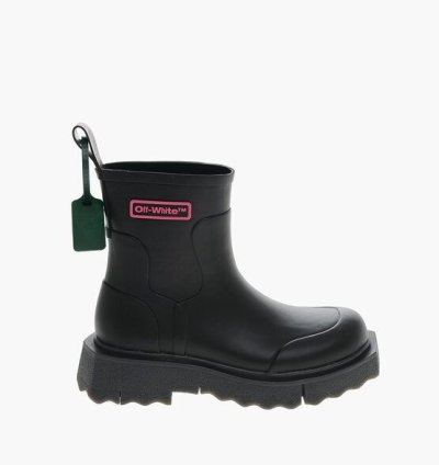 Sponge Low Boots With Embossed Logo 4cm