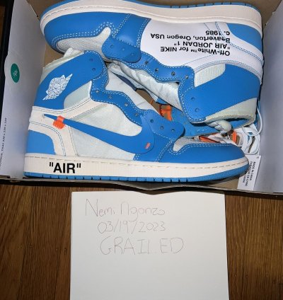 Unc Off White Jordan Ones
