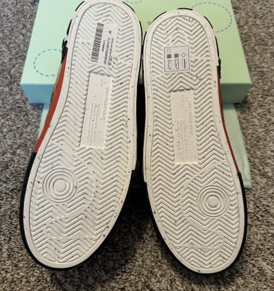 Us 10 Off-white Vulcanized Low Arrow White Black