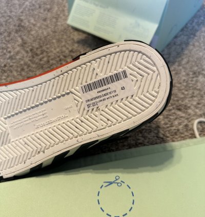 Us 10 Off-white Vulcanized Low Arrow White Black