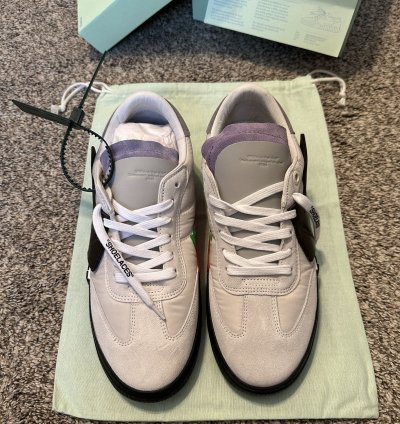 Us 10 Off-white Vulcanized Low Arrow White Black