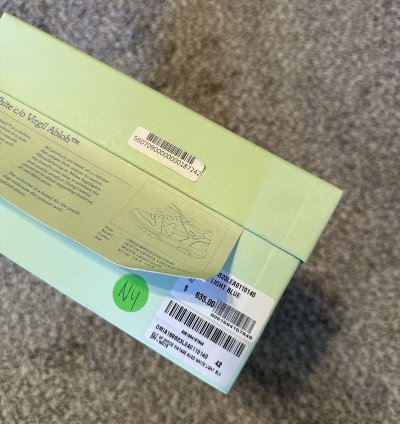 Us 9 Off-white Out Of Office Vintage Suede Light Blue