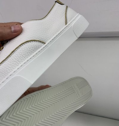 Venice Low Top In White Gold