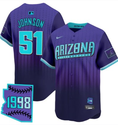 Randy Johnson Jersey 51 Arizona Diamondbacks 2025 City Connect Vapor Premier Limited Stitched