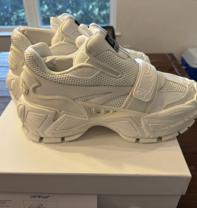 White Off-white The Glove Sneaker Nib New Size 43 Us 10