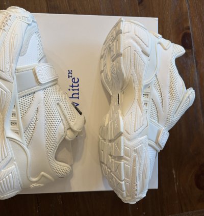 White Off-white The Glove Sneaker Nib New Size 43 Us 10
