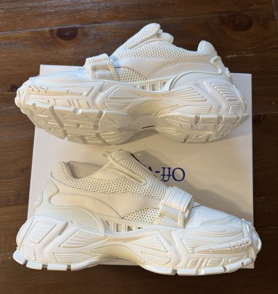 White Off-white The Glove Sneaker Nib New Size 43 Us 10