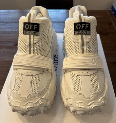 White Off-white The Glove Sneaker Nib New Size 43 Us 10