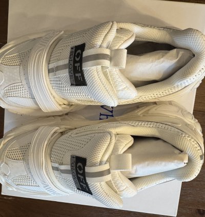 White Off-white The Glove Sneaker Nib New Size 43 Us 10
