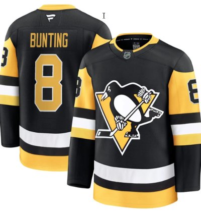 Mens Michael Bunting Jersey 8 Pittsburgh Penguins 2025 Premium All Stitched