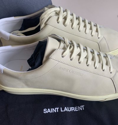 Ysl Andy Low Nabuck Sneakers Yellow Brand New
