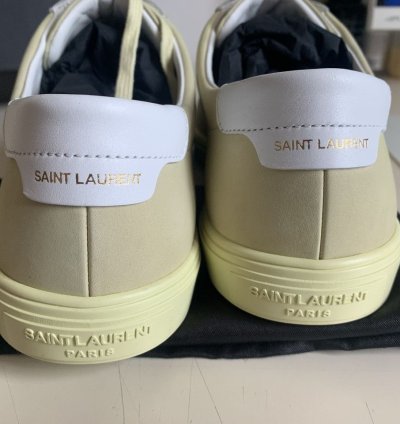 Ysl Andy Low Nabuck Sneakers Yellow Brand New